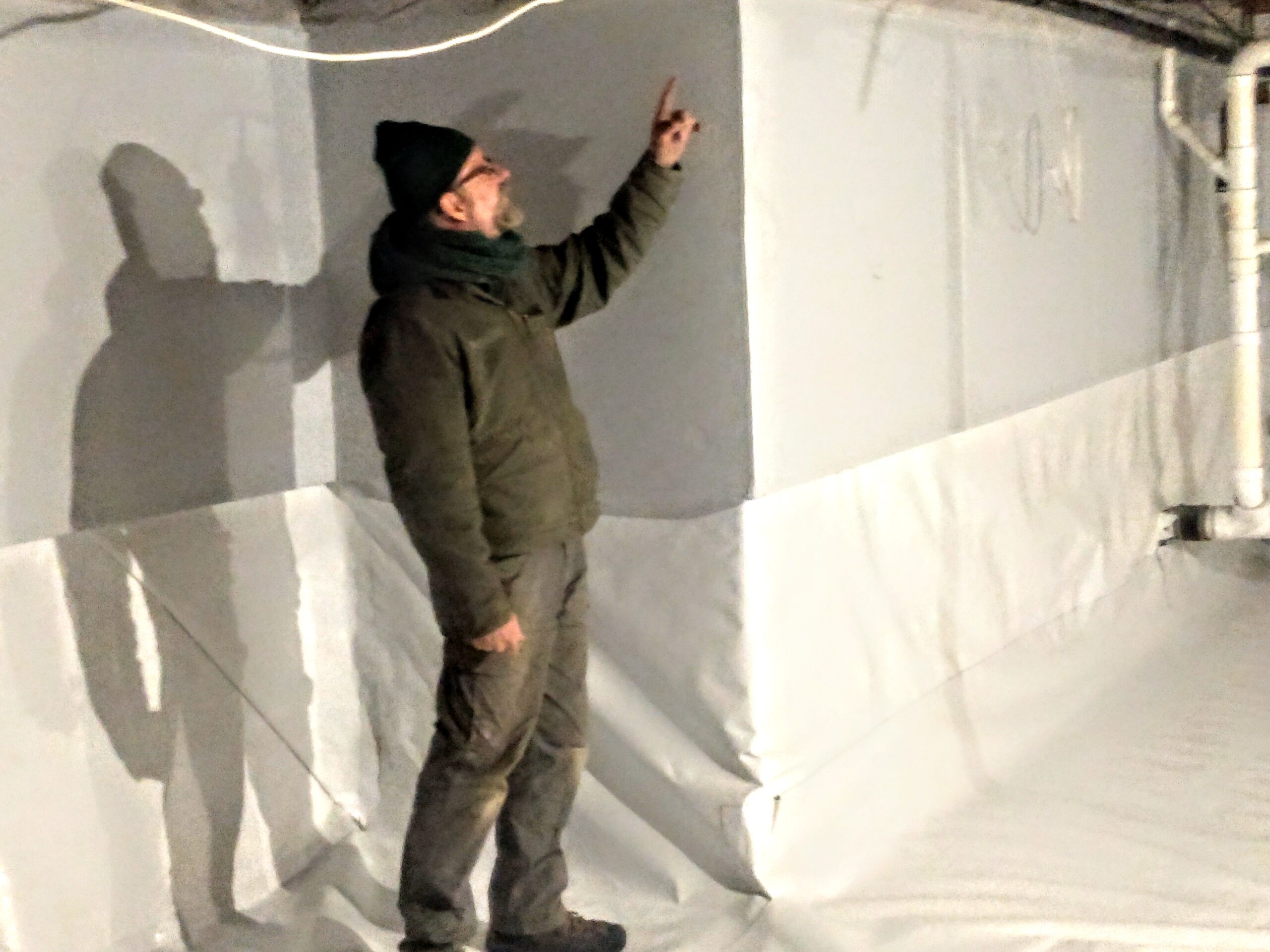 Basement Encapsulation Details Evergreen Team Walking Through An Encapsulated Basement