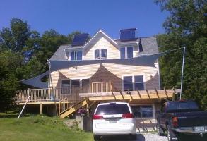 tan house in maine