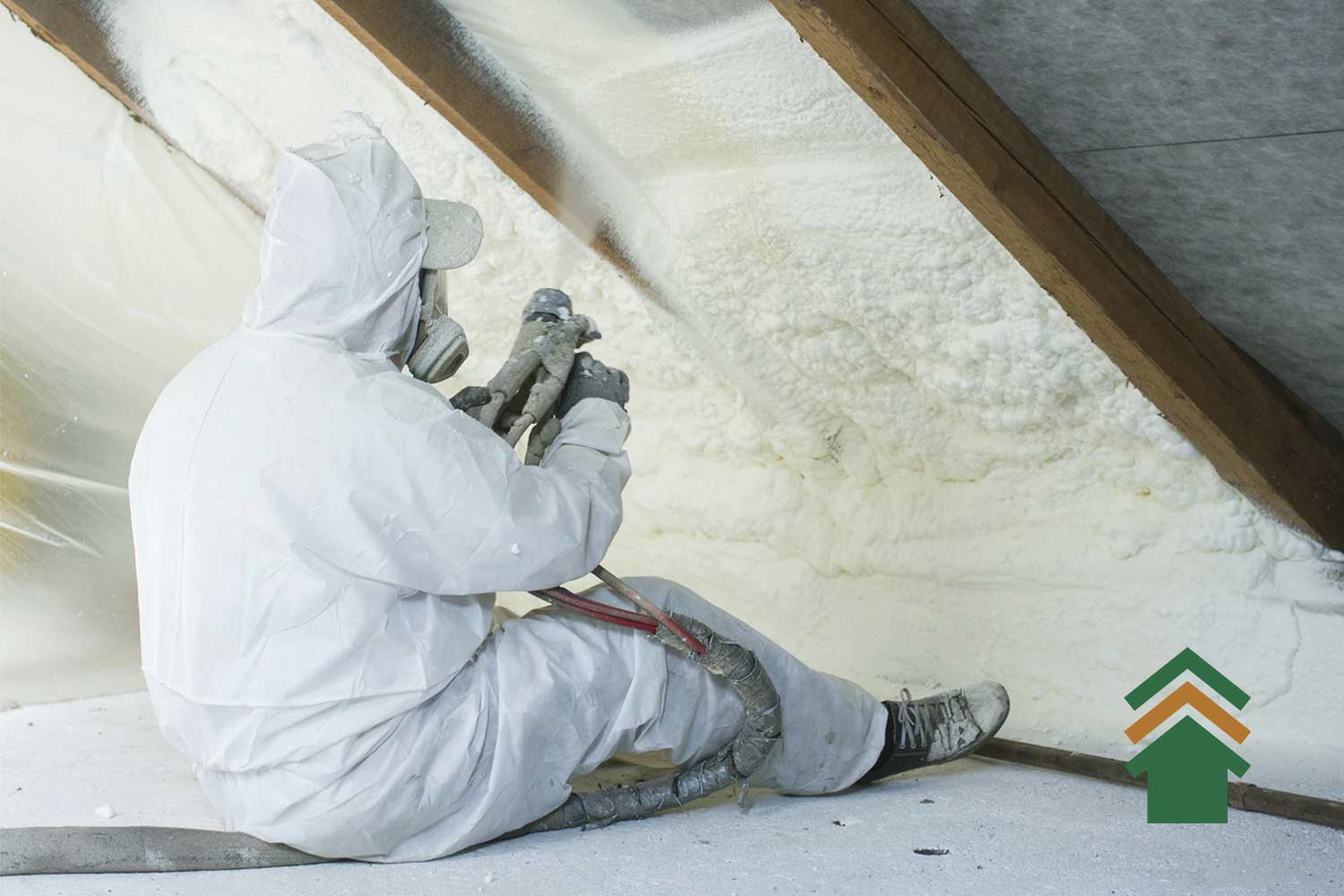 spray-foam-attic-insulation cellulose attic insulation